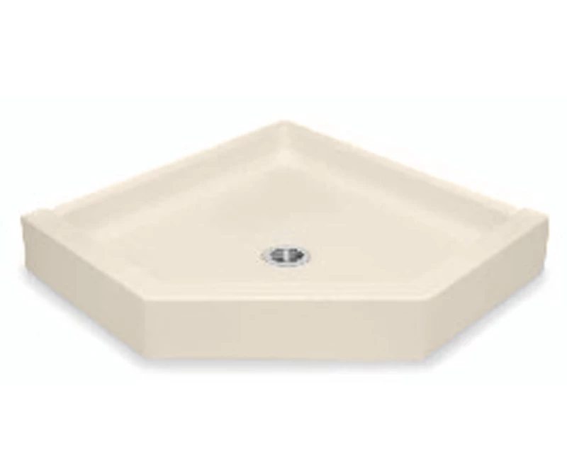 3838NEO 38 X 38 AcrylX Corner Center Drain Shower Base In White 16 3838NEO 38 X 38 AcrylX Corner Center Drain Shower Base In White - Image 14