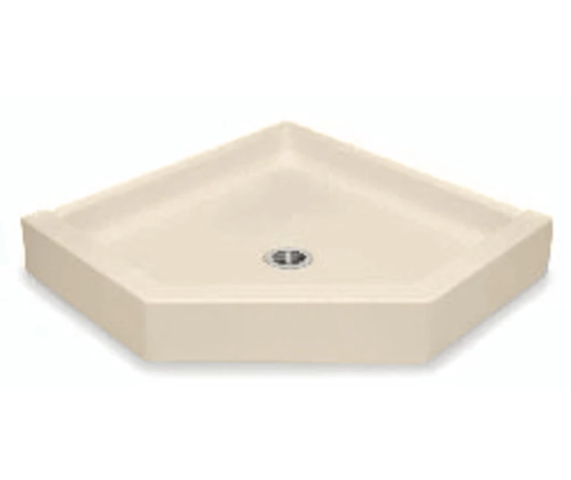 3838NEO 38 X 38 AcrylX Corner Center Drain Shower Base In White 13 3838NEO 38 X 38 AcrylX Corner Center Drain Shower Base In White - Image 11