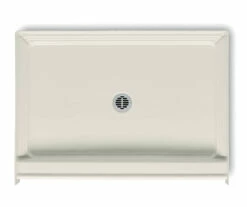 4834APANB 48 X 34 Acrylic Alcove Center Drain Shower Base In White -Bathroom Supplies Sales 2024 aquatic ac003012 bi