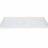 F6032APAN 60 X 31 Acrylic Alcove Center Drain Shower Base In White -Bathroom Supplies Sales 2024 aquatic ac003026 wh