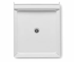 W3642APAN 36 X 42 Acrylic Alcove Center Drain Shower Base In White