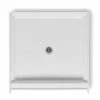 W4242APANB 42 X 42 Acrylic Alcove Center Drain Shower Base In White -Bathroom Supplies Sales 2024 aquatic ac003035 wh