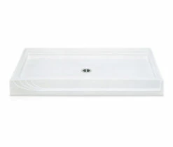 W6034APAN 60 X 34 Acrylic Alcove Center Drain Shower Base In White