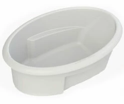 6042OVAL 60 X 42 AcrylX Drop-in Universal Drain Bathtub In White