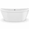 Effie 6636CF AFR AcrylX Freestanding Front-Center Drain Bathtub In White