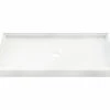 F6038PAN 58 X 37 AcrylX Alcove Center Drain Shower Base In White 2 F6038PAN 58 X 37 AcrylX Alcove Center Drain Shower Base In White -Bathroom Supplies Sales 2024 aquatic ac003114 wh