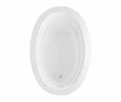 Belmont I 1X 59 X 40 Acrylic Drop-in Universal Drain Bathtub In White