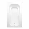 Cariani Elements 72 X 42 Acrylic Alcove Left-Hand Drain Bathtub In White -Bathroom Supplies Sales 2024 aquatic ac003185 wh
