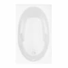 Davenport 1X 59 X 36 Acrylic Drop-in Universal Drain Bathtub In White