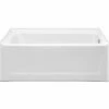 Ellis 6030S Acrylic Alcove Left-Hand Drain Bathtub In White 1 Ellis 6030S Acrylic Alcove Left-Hand Drain Bathtub In White -Bathroom Supplies Sales 2024 aquatic ac003241 wh