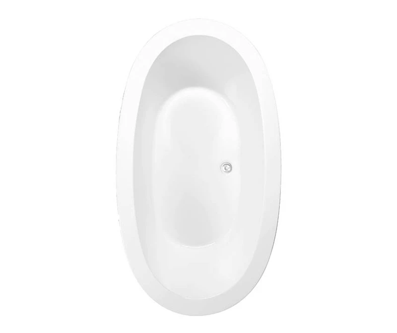 Hanna 7240C Acrylic Drop-in Front-Center Drain Bathtub In White 5 Hanna 7240C Acrylic Drop-in Front-Center Drain Bathtub In White - Image 3