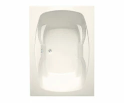 Hialeah II 1X 72 X 42 Acrylic Drop-in Front-Center Drain Bathtub In White -Bathroom Supplies Sales 2024 aquatic ac003257 bi 1