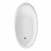 Marla 6938 Acrylic Drop-in Universal Drain Bathtub In White