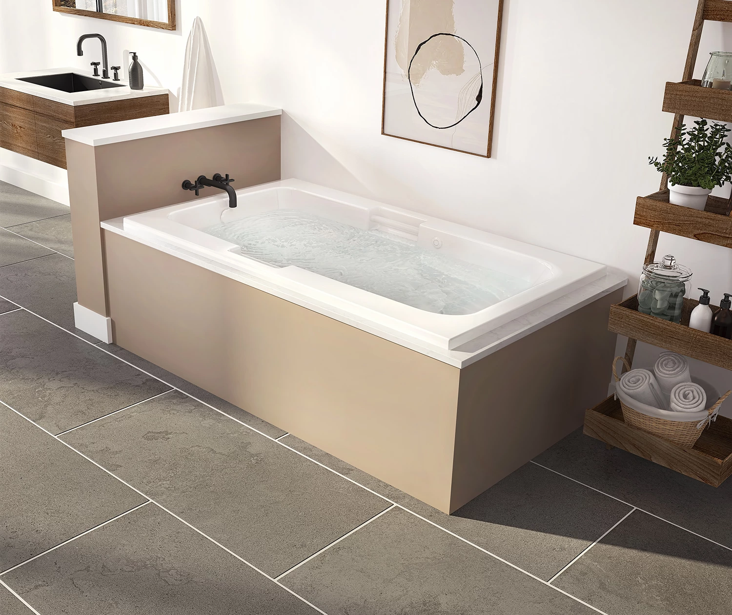 Montrose I Stocking 60 X 36 Acrylic Drop-in Universal Drain Bathtub In White 8 Montrose I Stocking 60 X 36 Acrylic Drop-in Universal Drain Bathtub In White - Image 6