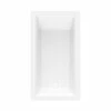 W6636DMIN 66 X 36 AcrylX Drop-in Universal Drain Bathtub In White
