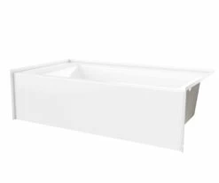 W6636SMIN 66 X 36 AcrylX Alcove Left-Hand Drain Bathtub In White
