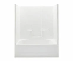 26033CCT 60 X 30 AcrylX Alcove Center Drain One-Piece Tub Shower In White