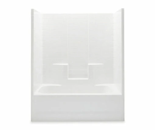 26033CCT 60 X 30 AcrylX Alcove Center Drain One-Piece Tub Shower In White -Bathroom Supplies Sales 2024 aquatic ac003367 wh
