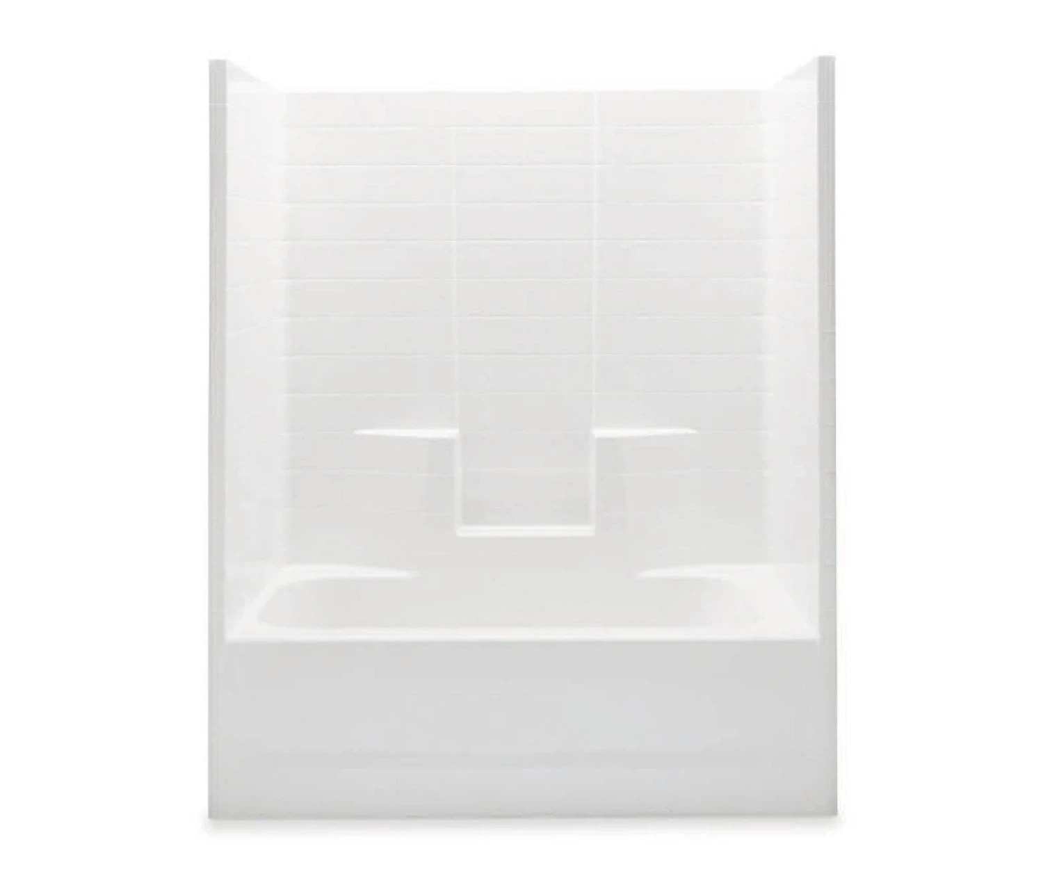 26033CCT 60 X 30 AcrylX Alcove Center Drain One-Piece Tub Shower In White 3 26033CCT 60 X 30 AcrylX Alcove Center Drain One-Piece Tub Shower In White