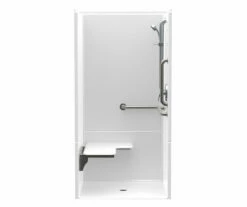 1363BFC2P 36 X 36 AcrylX Alcove Center Drain Two-Piece Shower In White
