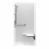 1363BFSC 36 X 36 AcrylX Alcove Center Drain One-Piece Shower In White