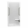 1363EN 36 X 36 AcrylX Alcove Center Drain One-Piece Shower In White -Bathroom Supplies Sales 2024 aquatic ac003486 wh