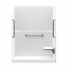 1603TSCB 60 X 33 AcrylX Alcove Center Drain One-Piece Shower In White 1 1603TSCB 60 X 33 AcrylX Alcove Center Drain One-Piece Shower In White -Bathroom Supplies Sales 2024 aquatic ac003561 wh