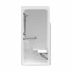3636BFS 36 X 36 Acrylic Alcove Center Drain One-Piece Shower In White -Bathroom Supplies Sales 2024 aquatic ac003565 wh