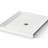 Icon SB3642 AcrylX Alcove Center Drain Shower Base In White -Bathroom Supplies Sales 2024 aquatic ac003604 wh