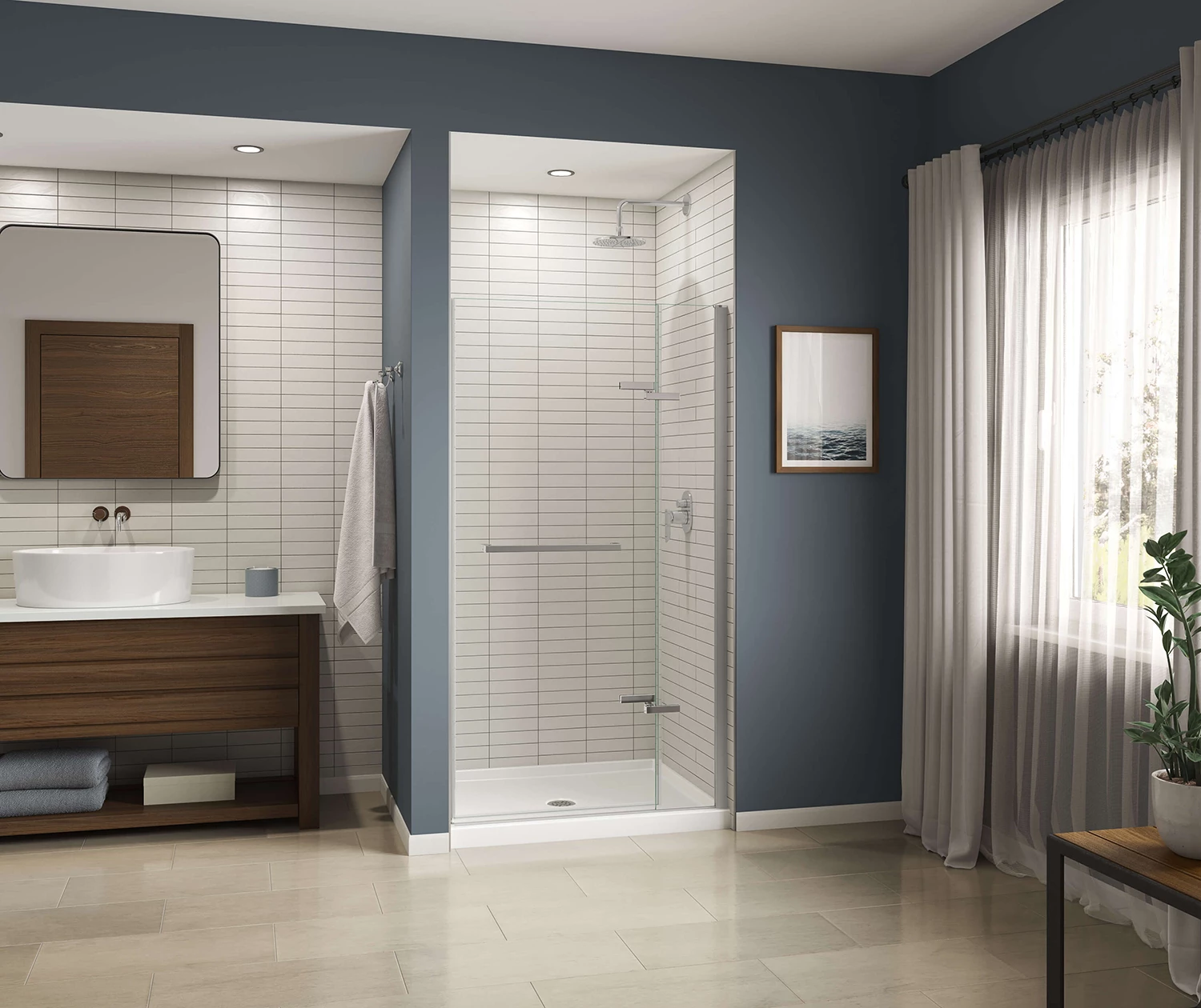 Icon SB4236 AcrylX Alcove Center Drain Shower Base In White 4 Icon SB4236 AcrylX Alcove Center Drain Shower Base In White - Image 2