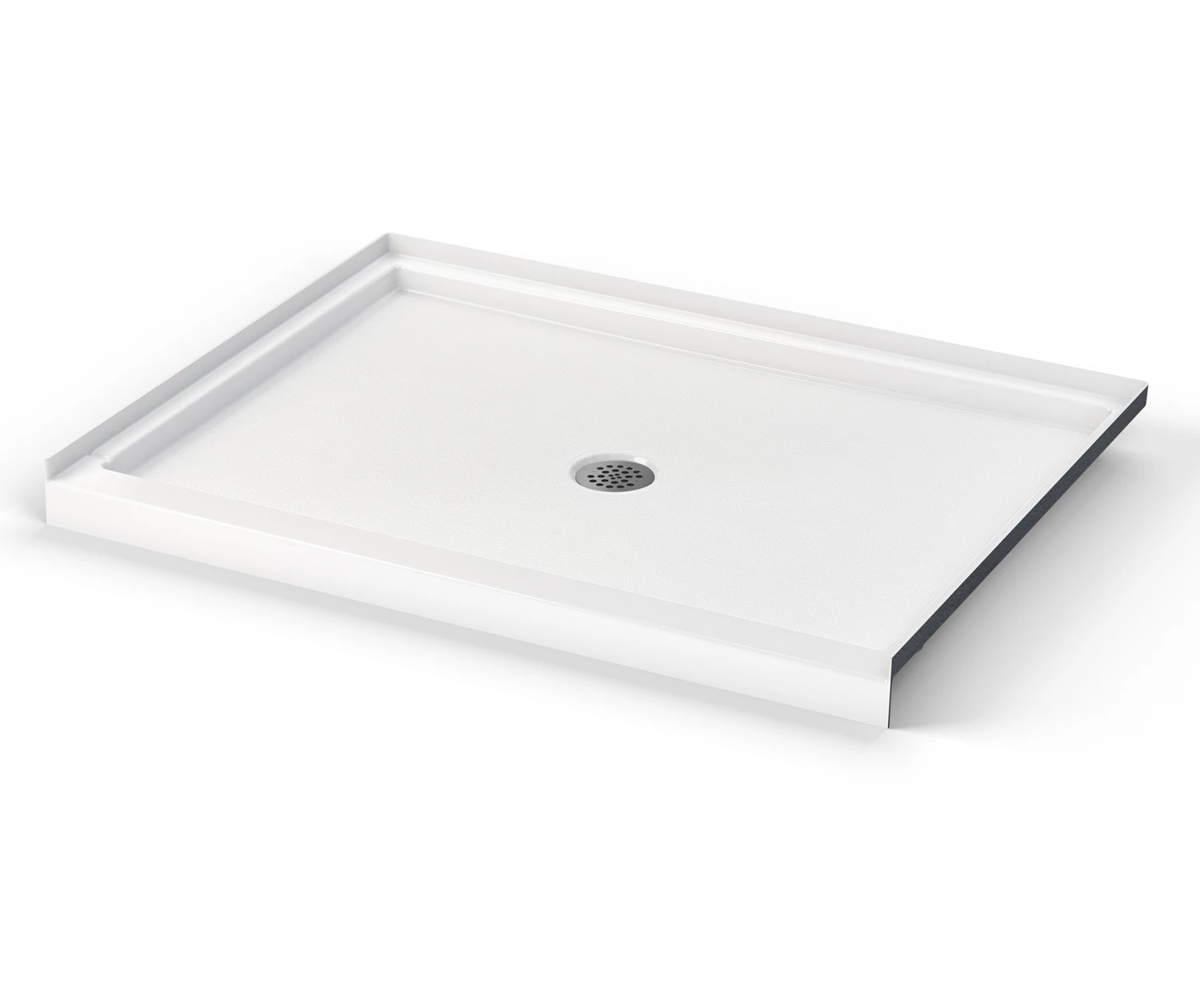 Icon SB4836 AcrylX Alcove Center Drain Shower Base In White 3 Icon SB4836 AcrylX Alcove Center Drain Shower Base In White
