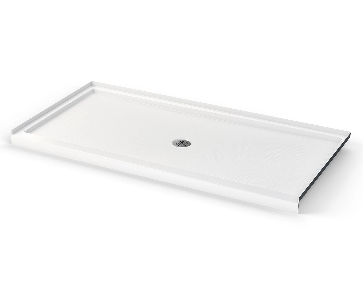 Icon SB7236 AcrylX Alcove Center Drain Shower Base In White 3 Icon SB7236 AcrylX Alcove Center Drain Shower Base In White