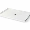 Icon SB7248 AcrylX Alcove Center Drain Shower Base In White -Bathroom Supplies Sales 2024 aquatic ac003618 wh
