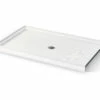 Icon SB6036 AcrylX Alcove Center Drain Shower Base In White -Bathroom Supplies Sales 2024 aquatic ac003621 wh