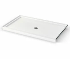 Icon SB6036 AcrylX Alcove Center Drain Shower Base In White -Bathroom Supplies Sales 2024 aquatic ac003621 wh 2