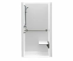 1363BFSDMA 36 X 36 AcrylX Alcove Center Drain One-Piece Shower In White