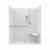 1603BFSTCA 60 X 34 AcrylX Alcove Center Drain One-Piece Shower In White 1 1603BFSTCA 60 X 34 AcrylX Alcove Center Drain One-Piece Shower In White -Bathroom Supplies Sales 2024 aquatic ac003674 wh