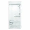 3636BFSCMA Acrylic Alcove Center Drain One-Piece Shower In White -Bathroom Supplies Sales 2024 aquatic ac003677 wh