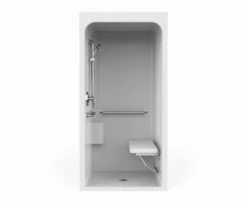 3636BFSMA Acrylic Alcove Center Drain One-Piece Shower In White