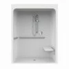 6036BFSCMA Acrylic Alcove Center Drain One-Piece Shower In White -Bathroom Supplies Sales 2024 aquatic ac003686 wh