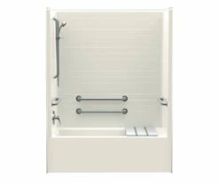 F6030STT 60 X 30 AcrylX Alcove Left Hand Drain One-Piece Tub Shower In White -Bathroom Supplies Sales 2024 aquatic ac003693 al