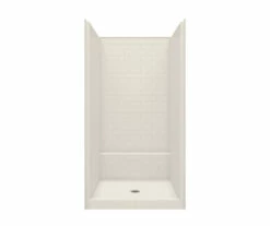 14242STT 42 X 43 AcrylX Alcove Shower With Center Drain In White -Bathroom Supplies Sales 2024 aquatic ac003700 bi