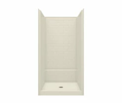 14242STT 42 X 43 AcrylX Alcove Shower With Center Drain In White -Bathroom Supplies Sales 2024 aquatic ac003700 bo