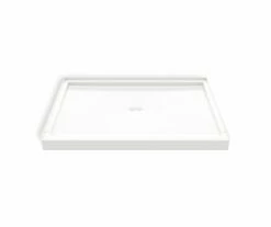 Icon 5038 ANSI B SMC Alcove Shower Base With Center Drain In White -Bathroom Supplies Sales 2024 icon 5038 ansib front crop 1