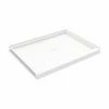Icon 5038 ANSI B SMC Alcove Shower Base With Center Drain In White -Bathroom Supplies Sales 2024 icon 5038 ansib side crop